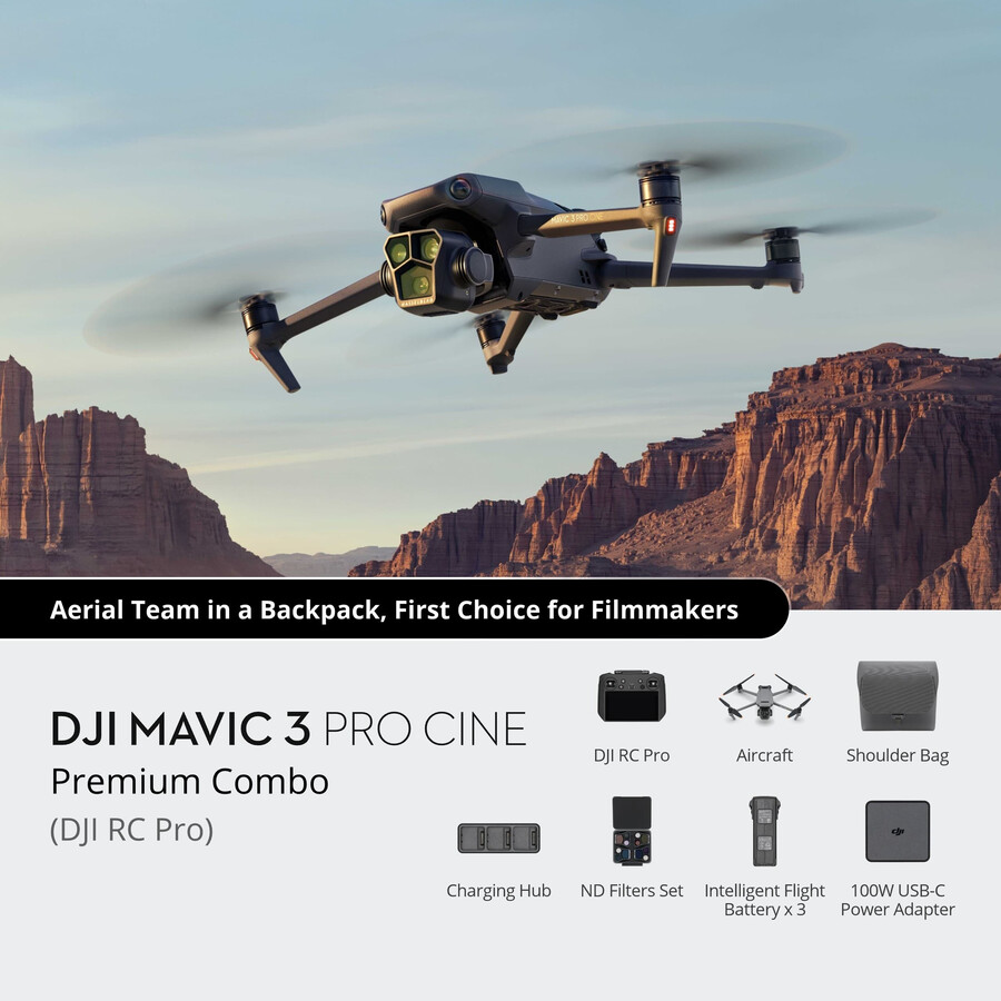pachet dji mavic 3 pro cine premium dji rc pro
