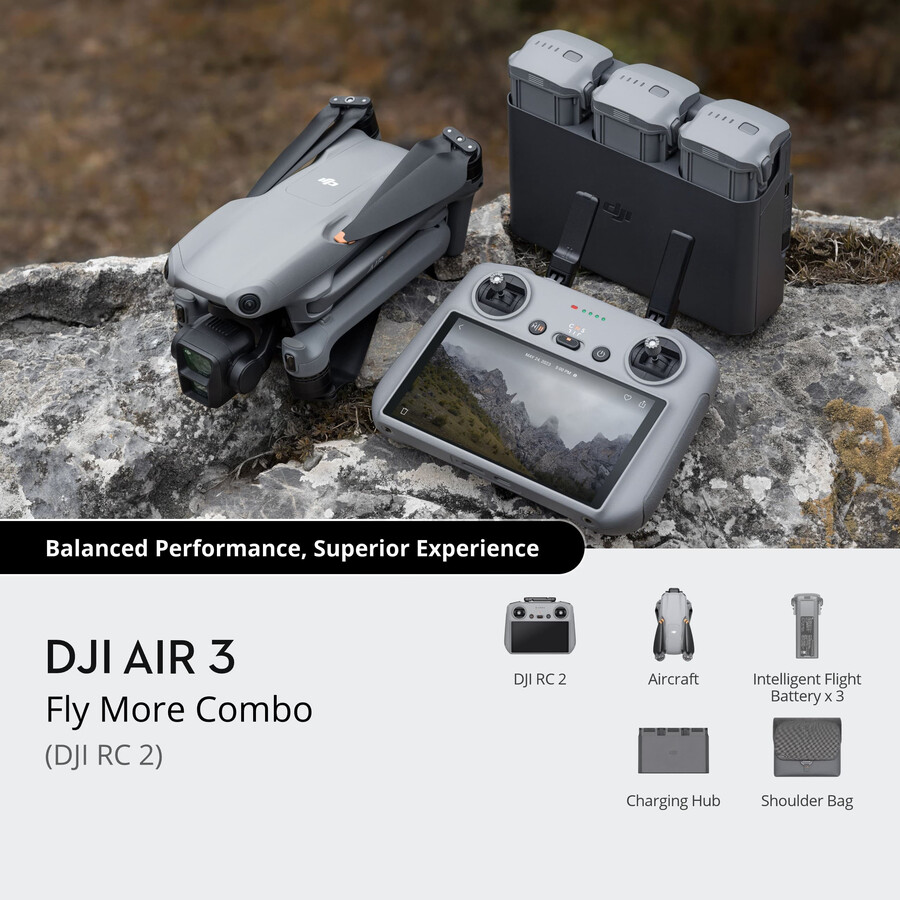 pachet dji air 3 fly more dji rc 2