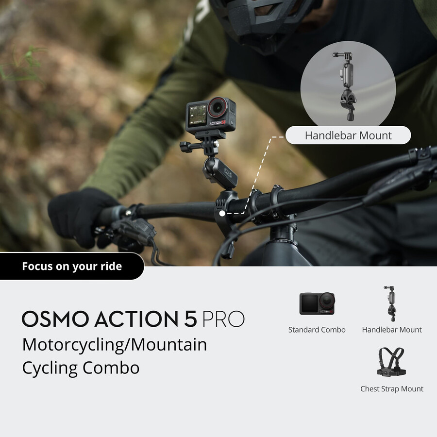 pachet osmo action 5 pro pentru motocicletămountain bike