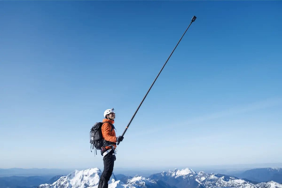 stick selfie osmo extensibil din fibră de carbon de 25 m