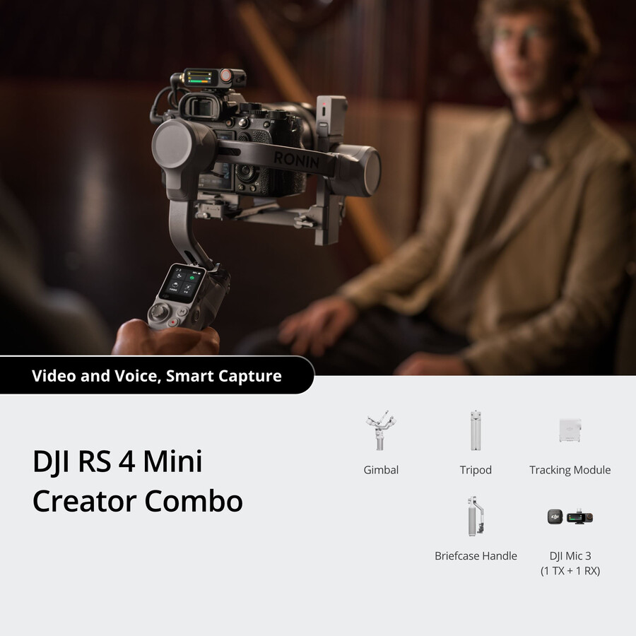 pachet dji rs 4 mini creator microfon dji 3 1 transmisor 1 receptor