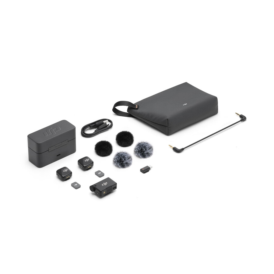 dji mic mini 2 transmisoare 1 receptor carcasă de încărcare