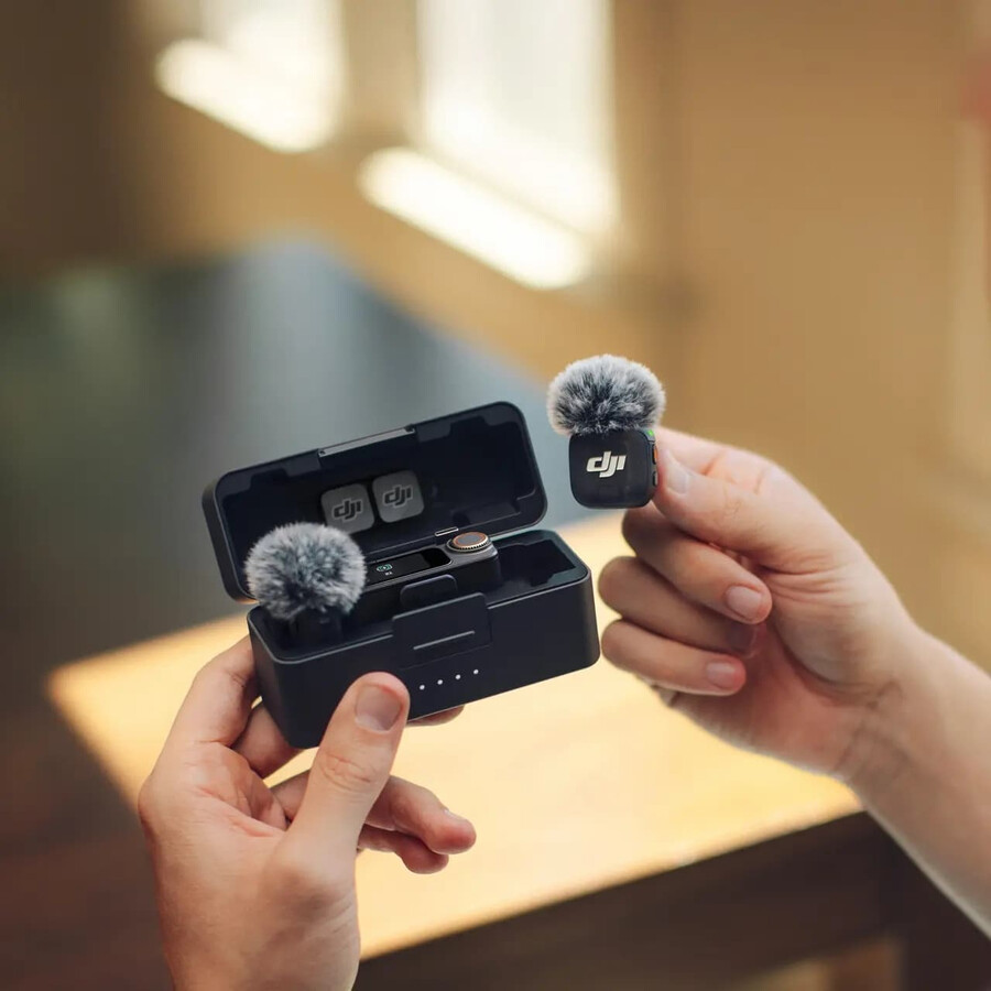dji mic 3 2 transmisoare 1 receptor carcasă de încărcare