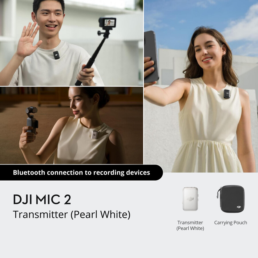 transmițător dji mic 2 alb perlat