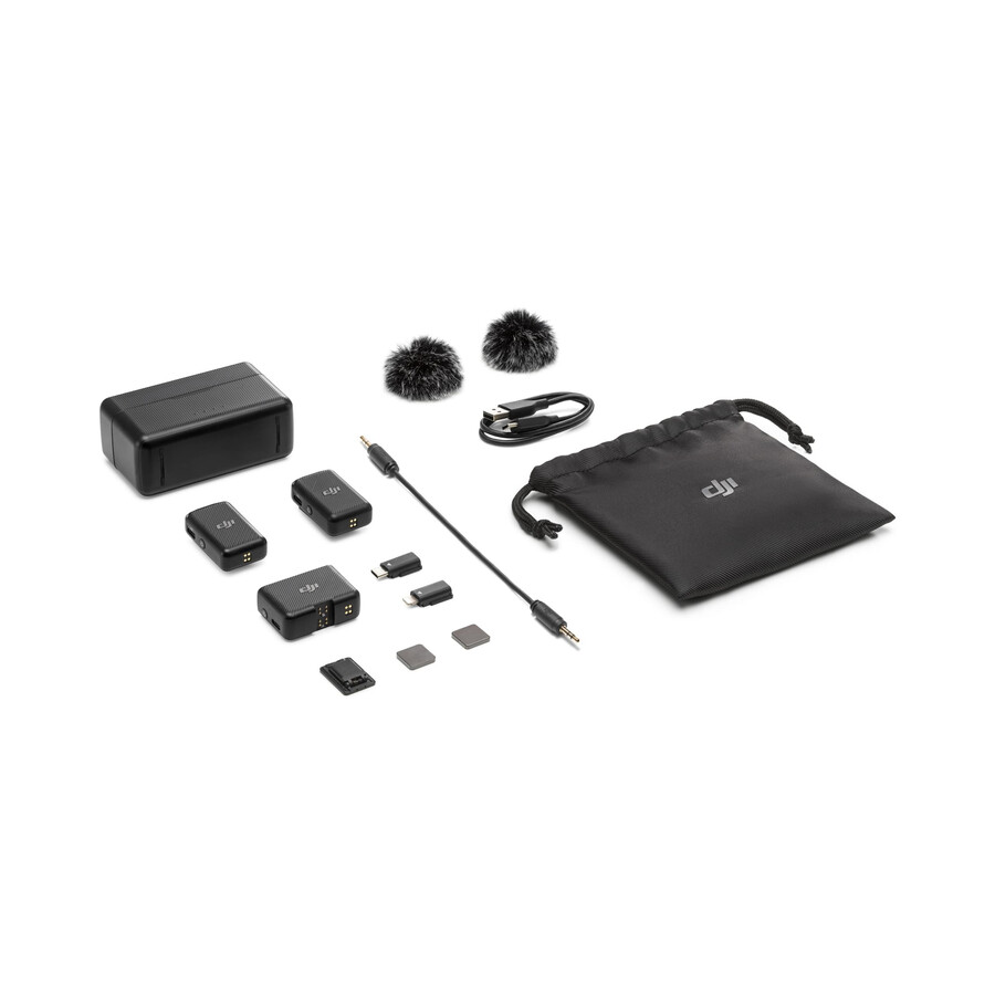 microfon dji 2 transmisoare 1 receptor carcasă de încărcare