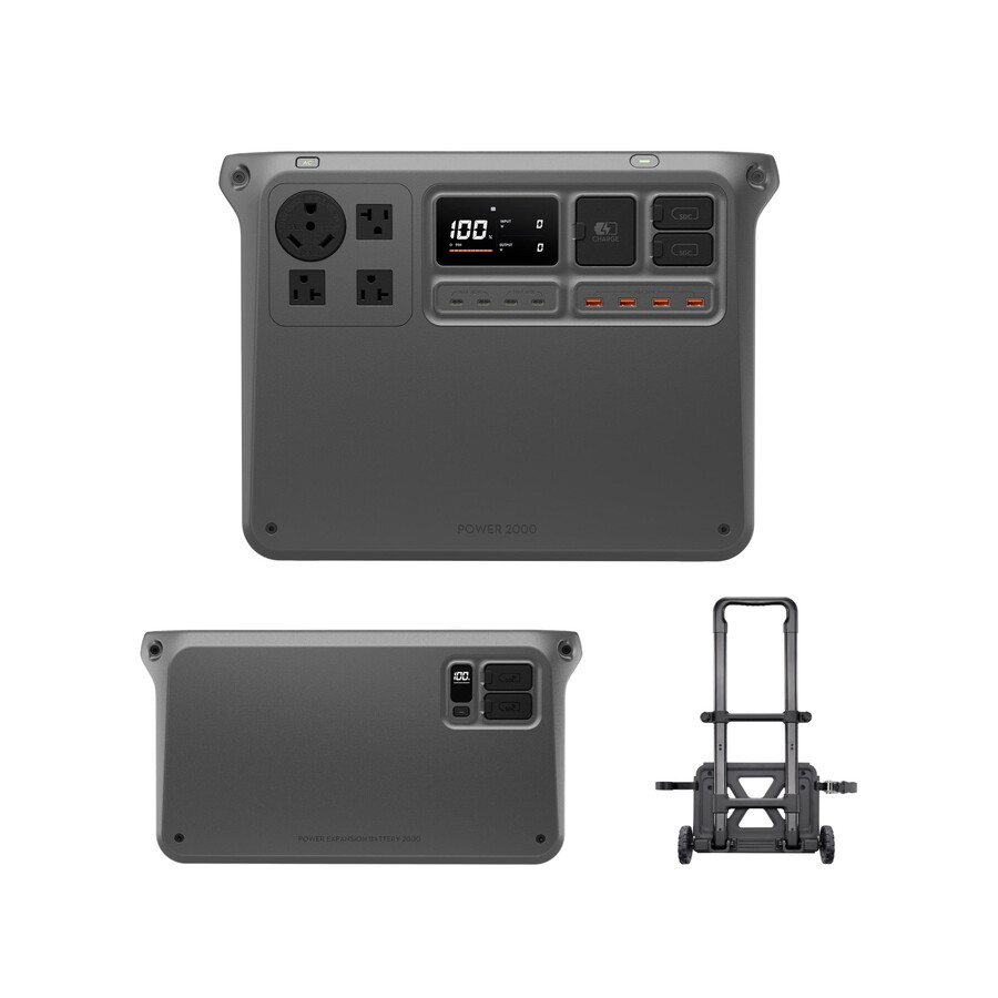 stație de alimentare portabilă dji power 2000 4096 wh combinată