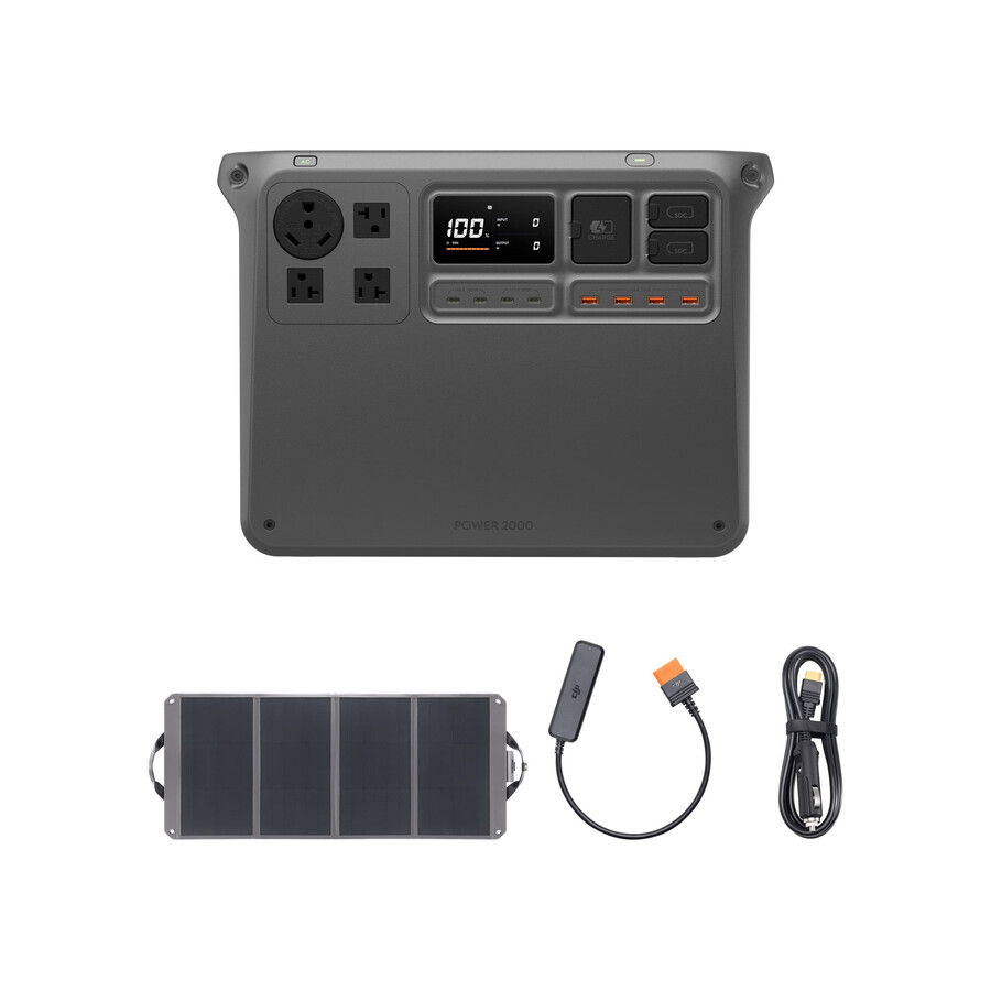 panou solar pliabil dji power 2000 și 100w × 1