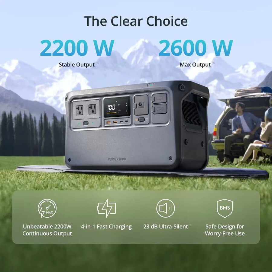 dji power 1000 Încărcător solarauto combo
